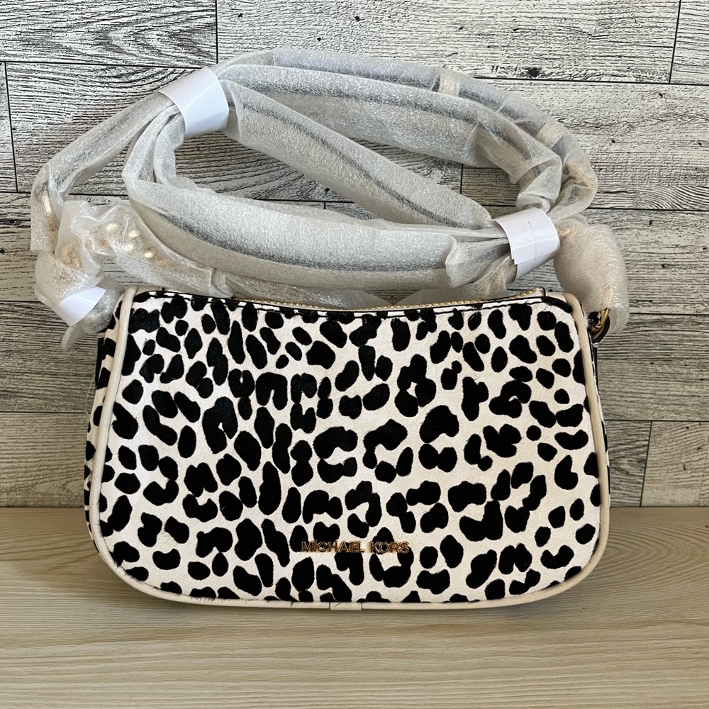 Michael Kors Small Light Cream Multi Carmela Crossbody